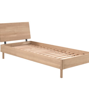 Lit enfant Forrest en chêne massif avec tête de lit – 90 × 200 cm