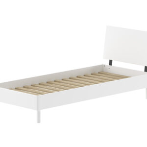 Lit simple Forrest en hêtre massif 90 × 200 cm – Blanc