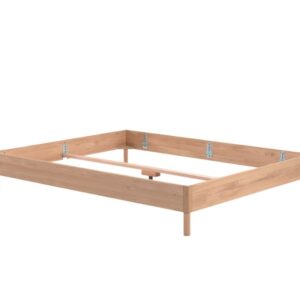 Cadre de lit Forrest en chêne massif sans tête de lit – 160 × 200 cm