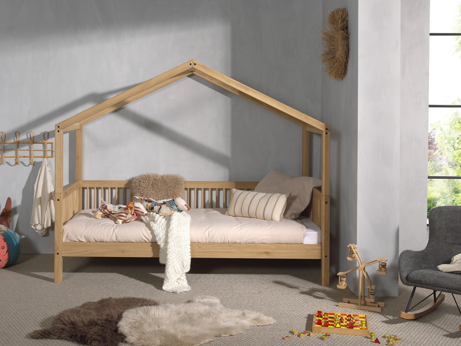 Lit cabane enfant Forrest en chêne massif – 90 × 200 cm – Image 6