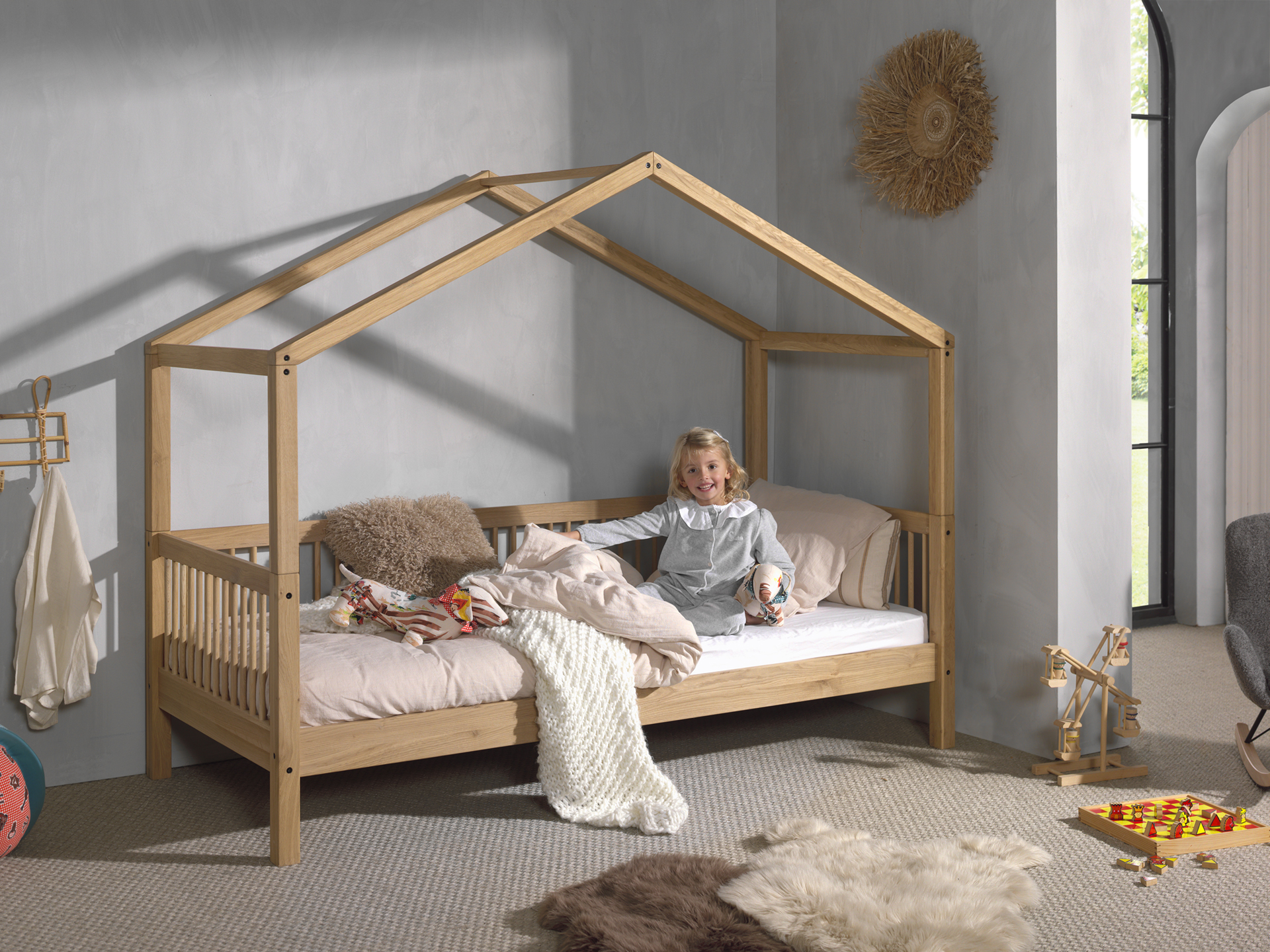 Lit cabane enfant Forrest en chêne massif – 90 × 200 cm – Image 8