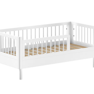Lit junior Forrest en hêtre massif 70 × 140 cm – Blanc