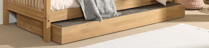 Lit gigogne Forrest en chêne massif – 90 × 190 cm – Image 2