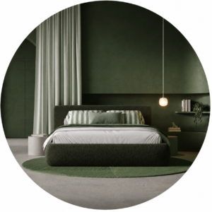 Cadres de lit en tissu