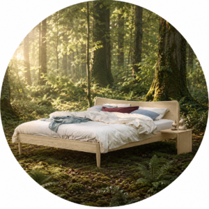 Cadres de lit en bois massif